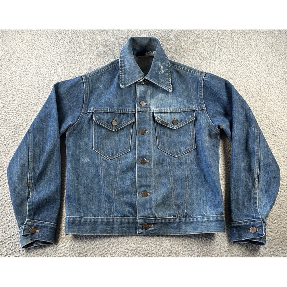 Vintage Sears Roebuck Denim Jacket Mens 36-38/Small Western Workwear USA 60s/70s